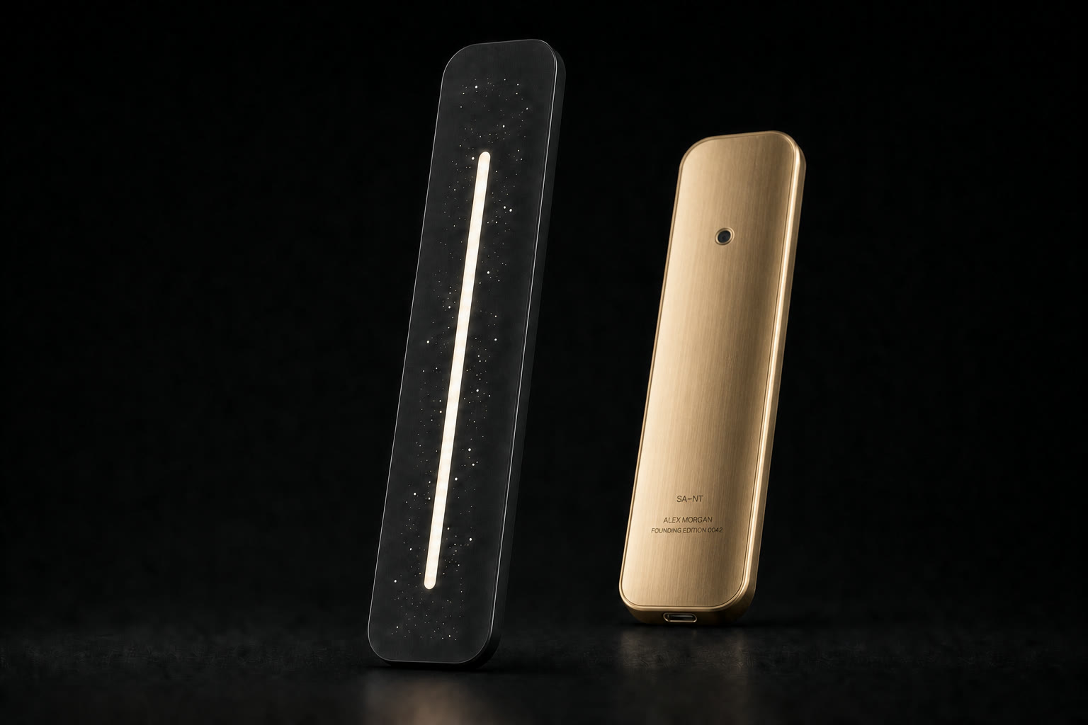 Brushed brass SA-NT V4.3 design-intent finish study